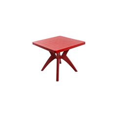 MESA NATURE QUADRADA VERMELHA FORTE PLASTICO