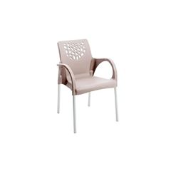 POLTRONA DELUXE PÉ ALUMINIO NUDE FORTE PLAS
