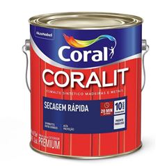 ESMALTE CORALIT SECAGEM RAPIDA 3LT MARROM CONHAQUE