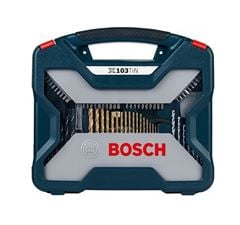 KIT DE ACESSORIOS 103 PEÇAS AZUL X-LINE BOSCH