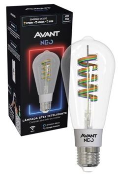 LÂMPADA LED 6W ST64 NEO RGB 2700K A 6500K BIVOLT