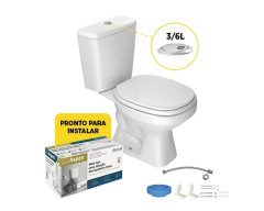 CONJUNTO ACOPLADO 3/6LT +KIT ASPEN BRANCO DECA