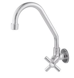 TORNEIRA METAL COZINHA PAREDE BICA MOVEL 2358 C31 JASPE 1/4 VOLTA FORT METAIS