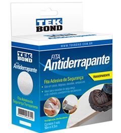 FITA ADESIVA ANTIDERRAPANTE 50MMX05M TRASNPARENTE TEKBOND