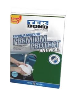 ESPONJA MULTIUSO PREMIUM COM 4 UNIDADES TEKBOND