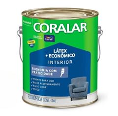 CORALAR LATEX + ECONOMICA ACRIL. 3,6L BRANCO NEVE