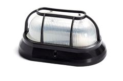LUMINARIA TARTARUGA COM GRADE PRETO E-27 SYKALIGHT
