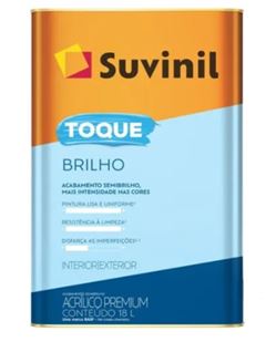 TINTA ACRILICA TOQUE BRILHO BRANCO NEVE 18 LITROS SUVINIL