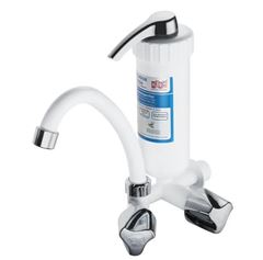 PURIFICADOR DE ÁGUA DE MESA COM TORNEIRA BICA MÓVEL MODELO BRANCO PLUS COM DETALHES CROMADOS HERC