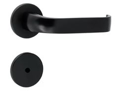 FECHADURA BANHEIRO RAVENA 1400 40MM ROSETA PRETO SILVANA