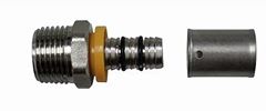 CONECTOR TRANSIÇÃO MACHO GÁS MÓVEL 16X1/2 PRENSAR MULTI EMMETI