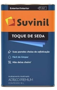 TINTA ACRILICA TOQUE SEDA B2 16LITROS SUVINIL