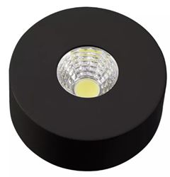 SPOT LED SOBREPOR 5W 3000K AUTHENTIC REDONDO PRETO FOSCO AVANT