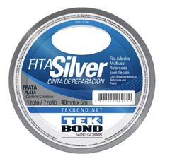 FITA ADESIVA 48MMX05M SILVER PRATA TEKBOND