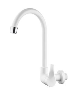 TORNEIRA ABS COZINHA PAREDE BICA MOVEL BRANCA TWIST COLOR HERC