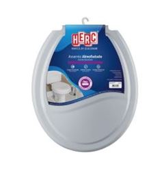 ASSENTO SANITARIO ALMOFADADO CINZA ESCURO 2387 - HERC