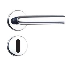 FECHADURA INTERNA 1400 CAPRI REDONDA ROSETA INOX POLIDO  SILVANA