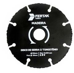 DISCO SERRA TUNGSTÊNIO PARA MADEIRA 110X20MM FERTAK