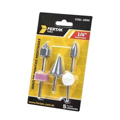 KIT PONTA MONTADA 1/4  COM 5 PEÇAS FERTAK
