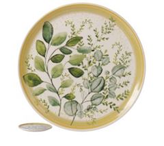 PRATO SOBREMESA CERAMICA SIENA EUCALIPTO FLORARTE