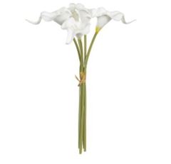 PLANTA ARTIFICIAL COPO LEITE BRANCO OUTONO COM FITA 33CM FLORARTE