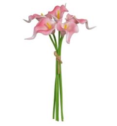 PLANTA ARTIFICIAL COPO LEITE ROSA OUTONO 33CM FLORARTE