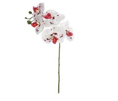 PLANTA ARTIFICIAL ORQUIDEA PHALAENOPSIS REAL TOQUE X5 (BRANCO BEAUTY) 55CM FLORARTE.