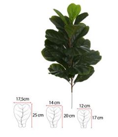PLANTA ARTIFICIAL FICUS LYRATA VERDE 60CM FLORARTE