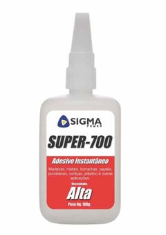 ADESIVO INSTANTÂNEO SUPER-700 20G VISCOSIDADE ALTA SIGMA