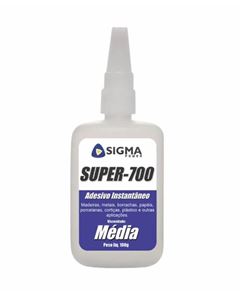 ADESIVO INSTANTÂNEO SUPER-700 100G VISCOSIDADE MEDIA SIGMA