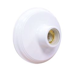 PLAFON SOQUETE PORCELANA BRANCO E27 RIP