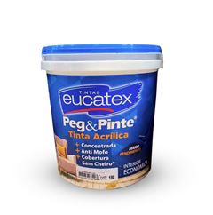 EUCATEX PEG & PINTE ACRILICA 18L BRANCO NEVE