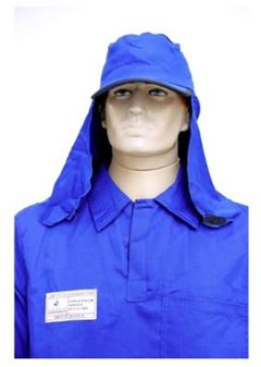 TOCA ARABE BONE MALHA REFORÇADA AZUL VITORIA MARTINS