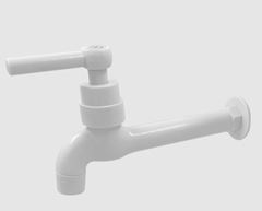 TORNEIRA ABS PAREDE FIXA LONGA ALAVANCA BRANCA JADDEM