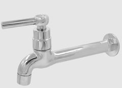 TORNEIRA ABS PAREDE FIXA LONGA ALAVANCA CROMADA JADDEM