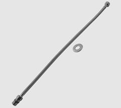 ENGATE FLEXÍVEL TRANÇADO 60CM INOX JADDEM