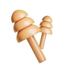 PROTETOR AUDITIVO PLUG SILICONE LARANJA CAMPER