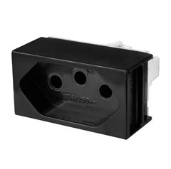 MÓDULO TOMADA 10A 250V PRETO LEV/SLIM ILUMI