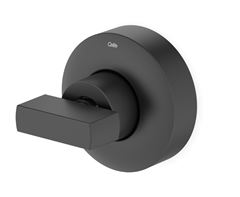 ACABAMENTO DE REGISTRO 1/2, 3/4 1' PRETO MATTE FLOW CELITE