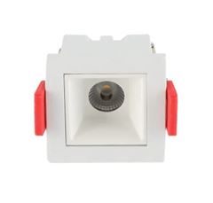 SPOT EMBUTIR RETANGULAR BRANCO 2W 3000K DOWNLIGHT LED EVON ASTRALED