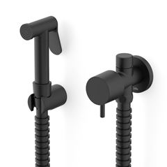 DUCHA HIGIENICA COM DERIVACAO BASIC PRETO MATTE CELITE
