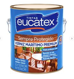 VERNIZ MARITIMO ACETINADO 3,6L INCOLOR  EUCATEX