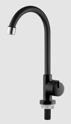 TORNEIRA DE MESA BICA MÓVEL MODELO ELBA PRETO HERC