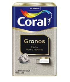 CORAL TEXTURA GRANOS EFEITO PEDRA 22KG NATURAL MEDIA