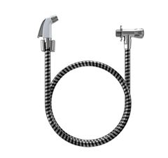 DUCHA HIGIENICA EGAPOP COM REGISTRO CROMADO COM GATILHO BRANCO EGAPLAST