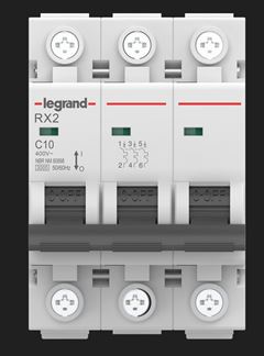 DISJUNTOR TRIPOLAR C 10A 3KA DIN LEGRAND