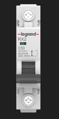 DISJUNTOR UNIPOLAR 50A 3KA CURVA C LEGRAND