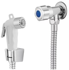 DUCHA HIGIÊNICA COM GATILHO POP 1800 DN15 1,20M BRANCO COM BLISTER METAIS LEAO