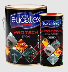 ESMALTE EPÓXI 2,7L+CATALISADOR 900ML AZUL SEGURANÇA PRO-TECH EUCATEX