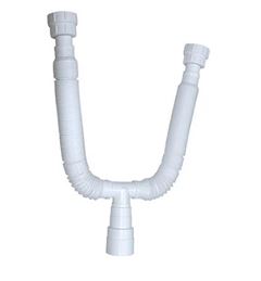 SIFÃO DUPLO BRANCO 72CM SOCEL